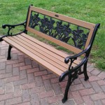 Restored garden bench