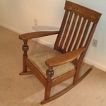 Restored oak rocker