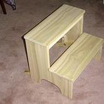 Poplar step stool