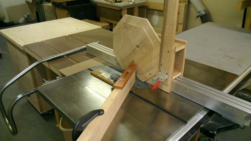 Octagon tenon jig