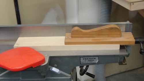 Double hump jointer push block