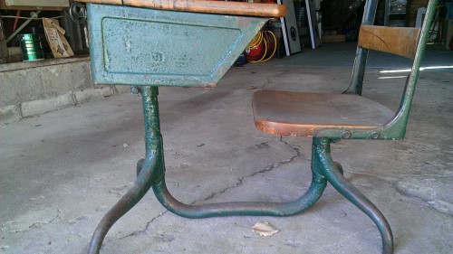 Old rusty desk